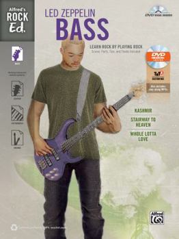 Paperback Alfred's Rock Ed. -- Led Zeppelin Bass: Learn Rock by Playing Rock: Scores, Parts, Tips, and Tracks Included (Easy Bass Tab), Book & DVD-ROM Book