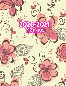 2020-2021 Planner: Two Year Calendar Organizer and Goal Journal | January 2020 - December 2021 Daily, Weekly and Monthly Planner Book with Back Sticker Expression Wall for 2 Years | Design Code 09986