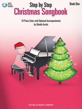 Paperback Step by Step Christmas Songbook - Book 1: 10 Piano Solos with Optional Accompaniments (Bk/Online Audio) [With Access Code] Book