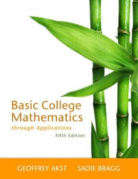 Paperback Basic College Mathematics Through Applications Book