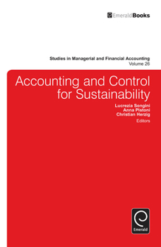 Hardcover Accounting and Control for Sustainability Book