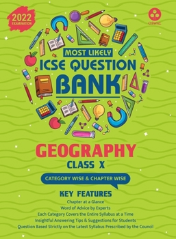 Paperback Most Likely Question Bank - Geography: ICSE Class 10 for 2022 Examination Book