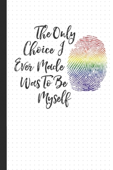 Paperback Be Myself: A Dot Grid Rainbow Notebook Book