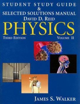 Paperback Student Study Guide & Selected Solutions Manual: Physics Volume II Book