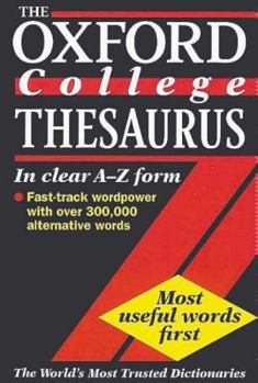 Paperback Oxford College Thesaurus Book