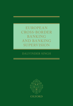 Hardcover European Cross-Border Banking and Banking Supervision Book