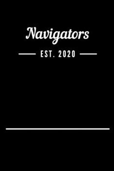 Paperback Navigators EST. 2020: Blank Lined Notebook Journal Book