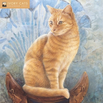 Calendar Ivory Cats by Lesley Anne Ivory Wall Calendar 2025 (Art Calendar) Book