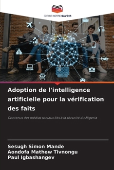 Paperback Adoption de l'intelligence artificielle pour la vérification des faits [French] Book