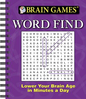 Spiral-bound Brain Games - Word Find [Large Print] Book