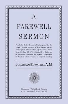 Paperback A Farewell Sermon Book