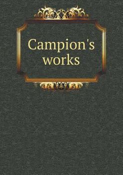 Paperback Campion's Works Book