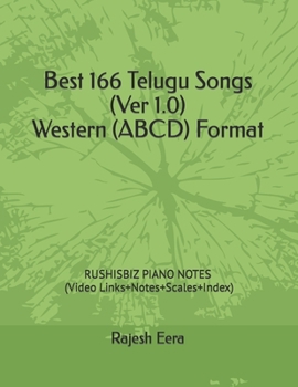 Paperback Best 166 Telugu Songs (Ver 1.0) Western (ABCD) Format Book