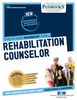 Paperback Rehabilitation Counselor (C-672): Passbooks Study Guide Volume 672 Book