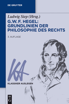 Hardcover G. W. F. Hegel - Grundlinien der Philosophie des Rechts [German] Book