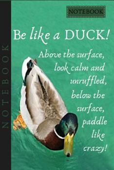 Paperback Notebook: Notebook: Great Duck Cover Notebook with 100 Line Ruled Pages on Quality Gloss Paper Book