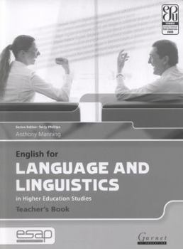 Paperback English for Language and Linguistics in Higher Education Stuides (English for Specific Academic Purposes) Book