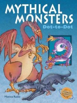 Paperback Mythical Monsters Dot-To-Dot Book