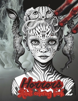 Paperback Horror Adult Coloring Book