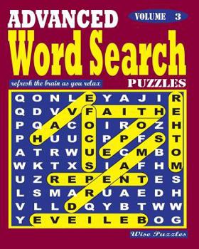 Paperback ADVANCED Word Search Puzzles. Vol. 3 Book