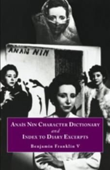 Hardcover Anas Nin Character Dictionary and Index to Diary Excerpts Book