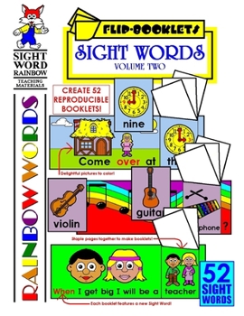 Paperback Sight Words: Flip Booklets: Sight Word Rainbow Flip Books Volume 2 Book