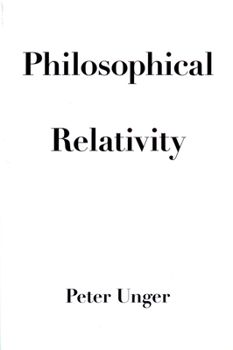 Paperback Philosophical Relativity Book