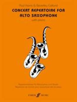 Paperback Concert Repertoire for Alto Saxophone with Piano Book