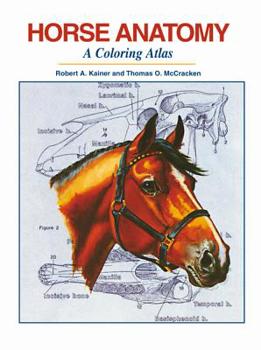 Spiral-bound Horse Anatomy: A Coloring Atlas Book
