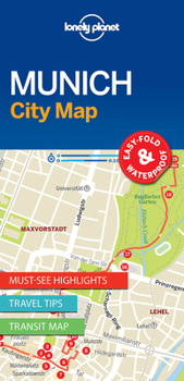 Map Lonely Planet Munich City Map Book