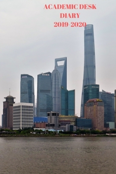 Academic Diary Week To View A5 Organiser Planner: Starts 1 August 2019 Until 31 July 2020. Sky Scrapers Diary, Paperback With Soft Water Repelling Matte Front Cover. High Quality.