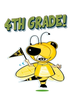 Paperback 4th Grade: Hornet Bee Teacher Address Book Gift 6"x9" Handy 156 Pages Notebook Book