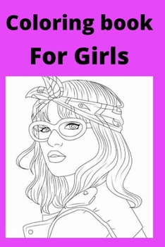 Paperback Coloring book For girls [Large Print] Book