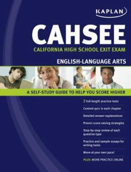 Paperback Kaplan CAHSEE English-Language Arts: California High School Exit Exam Book