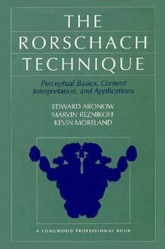 Hardcover Rorschach Technique: Book