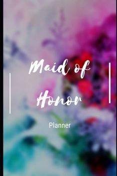 Maid of Honor Planner: Pretty Abstract Purple Blue Watercolor Blank Journal Notebook: Bridesmaid Proposal Things To Do:  Organizer for Maid of Honor ... Dates, Proposal Gift For Bridesmaids.