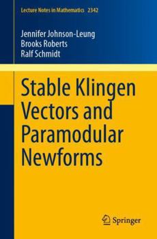 Paperback Stable Klingen Vectors and Paramodular Newforms Book