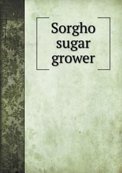 Paperback Sorgho sugar grower Book