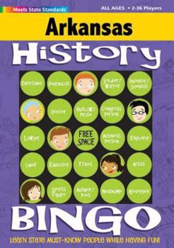 Hardcover Arkansas History Bingo Game Book