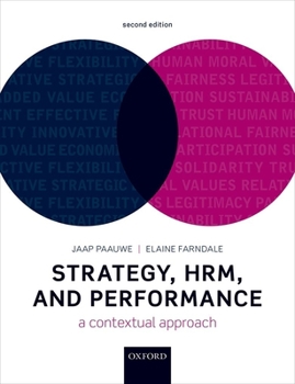 Paperback Strategy, Hrm, and Performance: A Contextual Approach Book