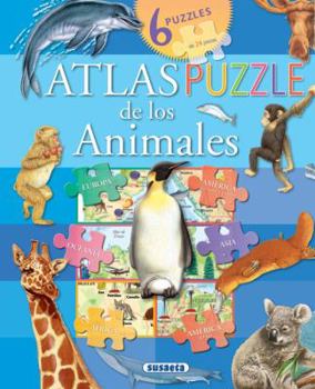 Board book Atlas Puzzle de Los Animales: 6 Puzzles de 24 Piezas [Spanish] Book