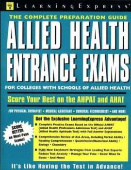 Paperback Allied Health Entrance Exams Book