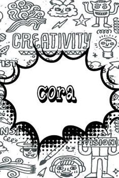 Paperback Cora: Personalized Doodle Isometric Dot Paper Notebook Featuring 120 Pages 6x9 Book