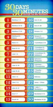 Pamphlet 30 Days 30 Minutes Through the New Testament Large Bookmark (Pack of 20) Book