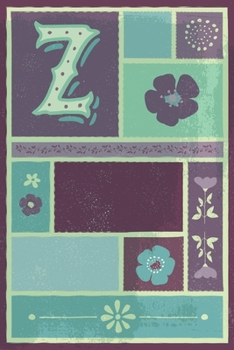 Paperback Z: Activity Diary for Anxious Women - Monogrammed Affirmations Journal - Mood Tracker Log Book