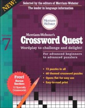 Paperback Merriam-Webster's Crossword Quest: Wordplay to Challenge and Delight! (Crossword Quest Series) Book