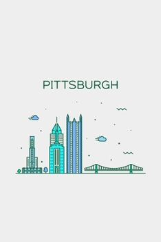 Paperback Pittsburgh Minimalist Travel Notebook [Lined] [6x9] [110 pages] Book