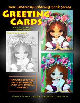 Paperback New Creations Coloring Book Series: Greeting Cards Book