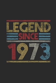 Paperback Legend Since 1973: Graph Paper Notebook (6" x 9" - 120 pages) Birthday Themed Notebook for Daily Journal, Diary, and Gift Book