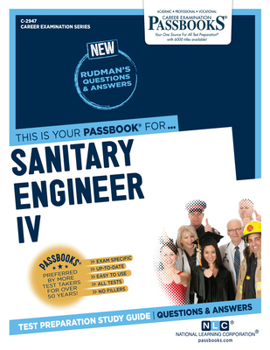 Paperback Sanitary Engineer IV (C-2947): Passbooks Study Guide Volume 2947 Book